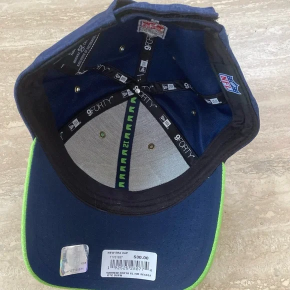 New Era Blue and Green Seahawks Hat - Picture 6 of 11